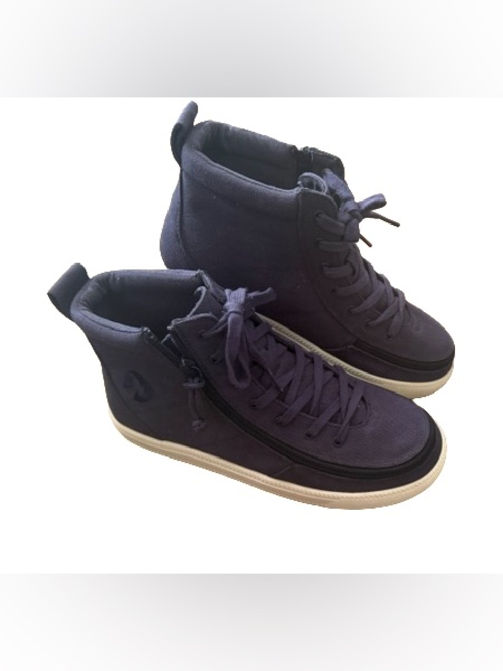 Women’s High-Top Navy Sneakers US Sz8 Adaptive/Orthotic